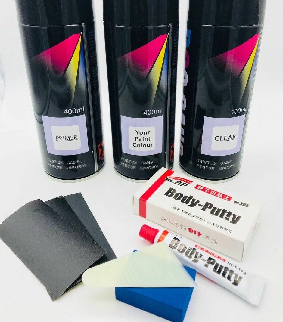 Touch Up 400ML Aerosol Kit - PRIMER / COLOUR / CLEAR / PUTTY KIT