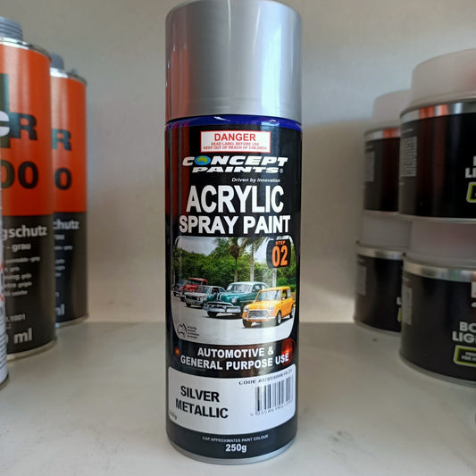 Concept Wheel Silver Gloss Acrylic Aerosol Spray Paint