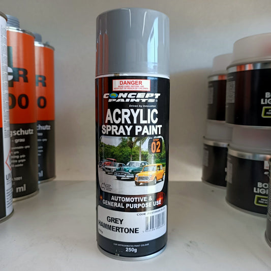 Concept Hammer Tone Grey Acrylic Aerosol Spray Paint