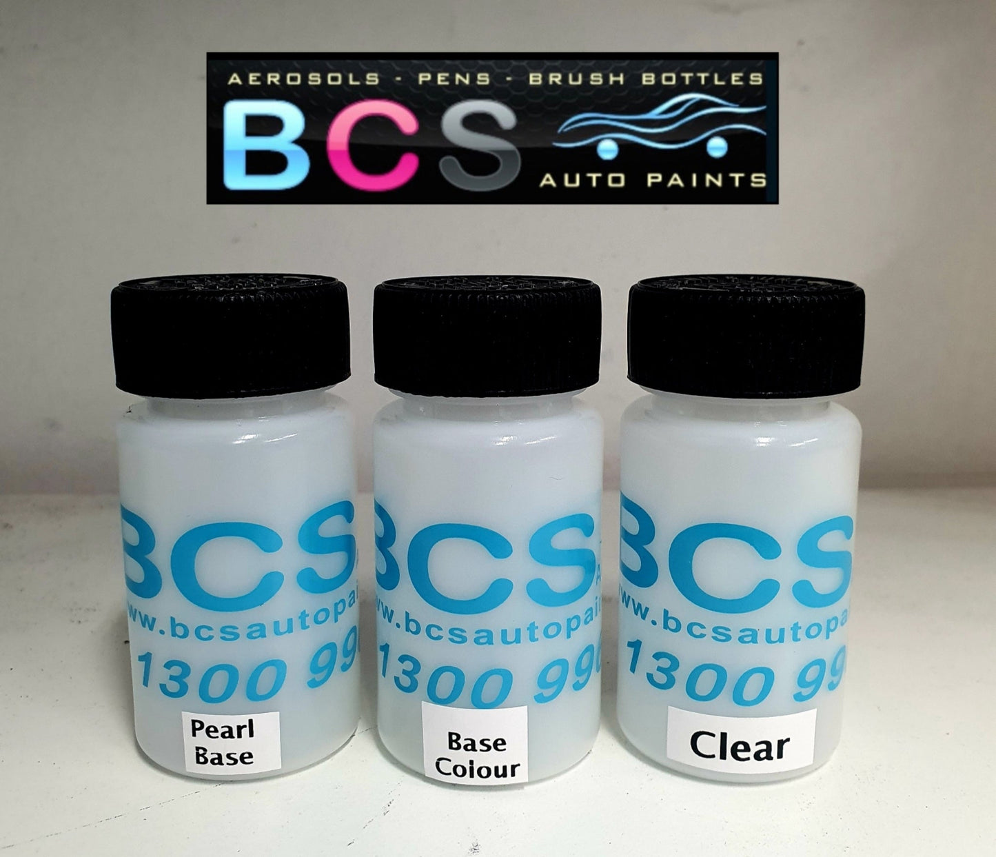 Tri Coat Pearl Kit 50ml Brush Bottles