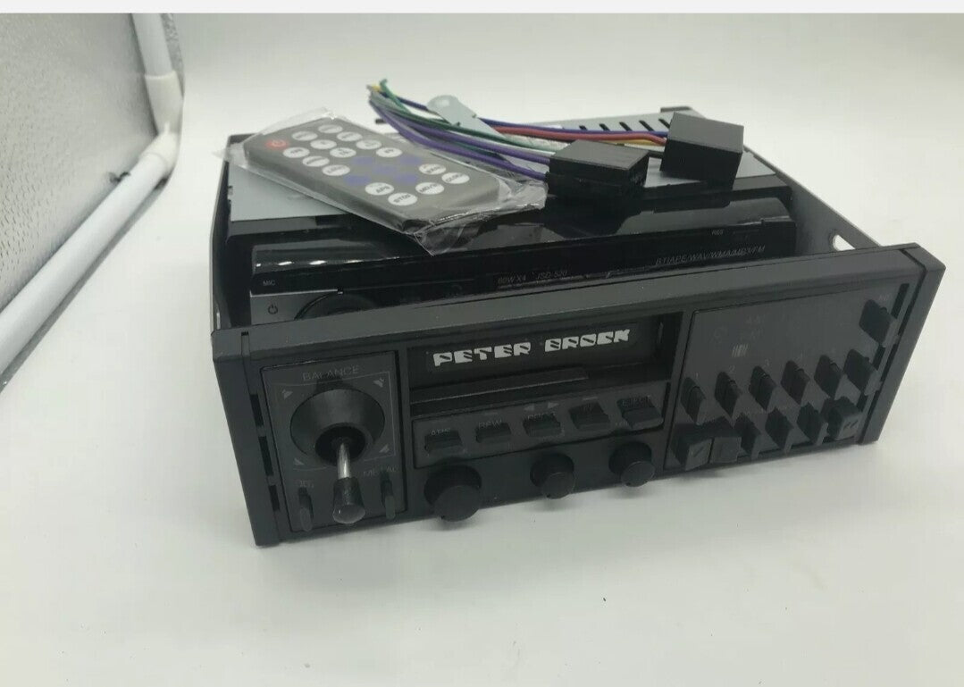 Holden VK Brock HDT Joystick Repro Radio Face with brackets - NO PLAYER