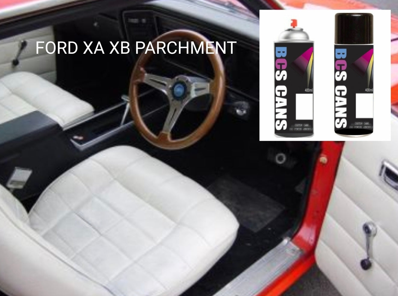 Ford Falcon XB interior Parchment Trim Vinyl 400ml Aerosol Paint