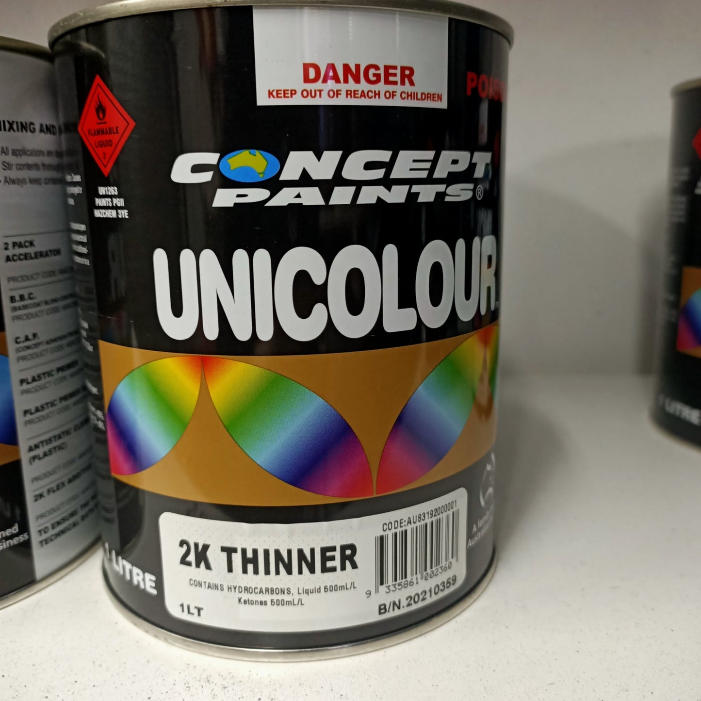2K Auto Paint Thinners. NORMAL - 1 Litre