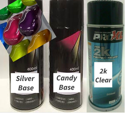 Spray Chief Candy Aerosol 3 Can Kit - 2k Activated Heat Resistant