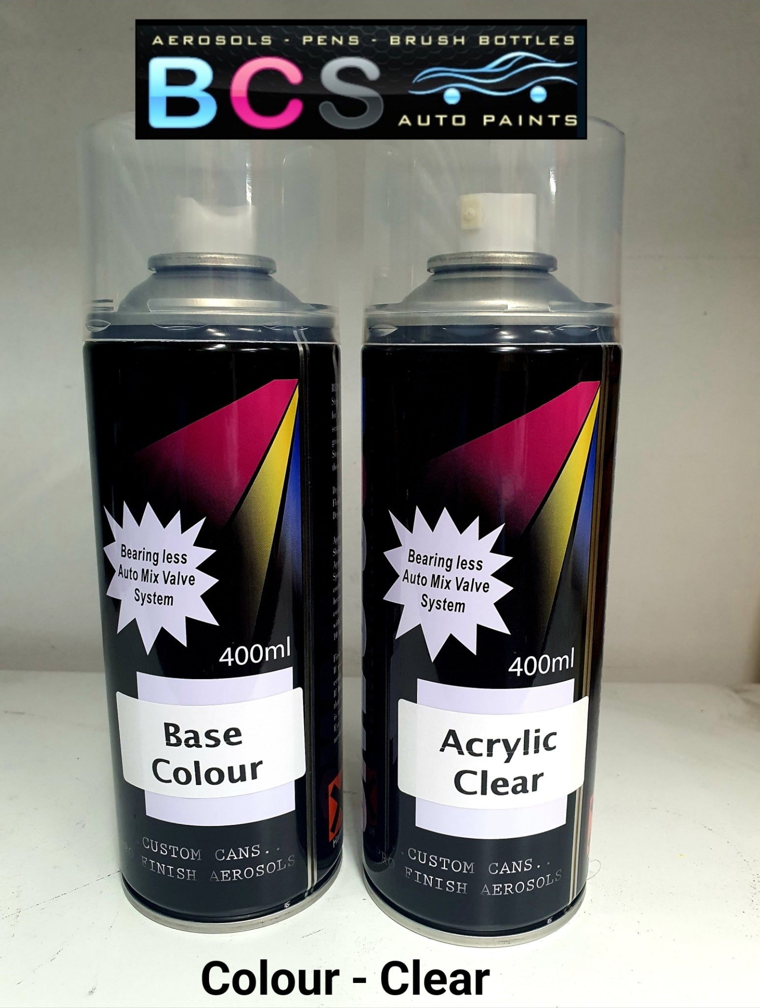 Clear & Base Colour 400ml Aerosol Spray Paint – Touch Up Car Paints