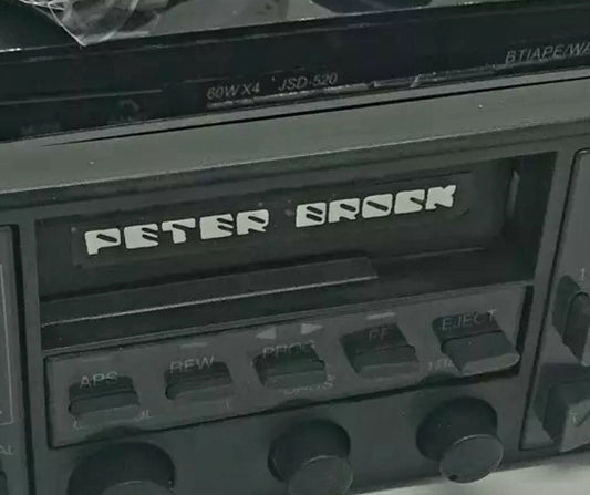 Holden VK Brock HDT Radio Face Decal Sticker - Peter Brock